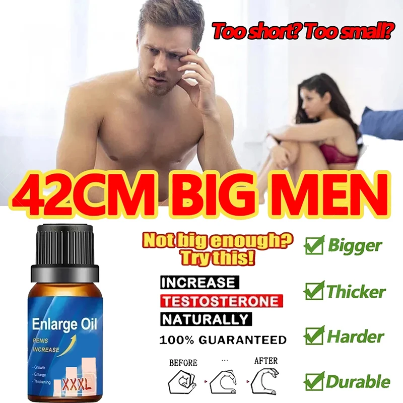 Penis Permanent Thickening Growth Man Massage Enlargement Oils Cock Erection Enhance Big Dick Enlarge Liquid Men XXL Enlargement