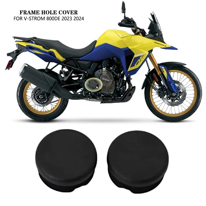 

2PCS For Suzuki V-STROM 800 DE VStrom 800DE 2023 2024 Motorcycle Frame Hole Cover Caps Plug Decorative Frame Cap Set