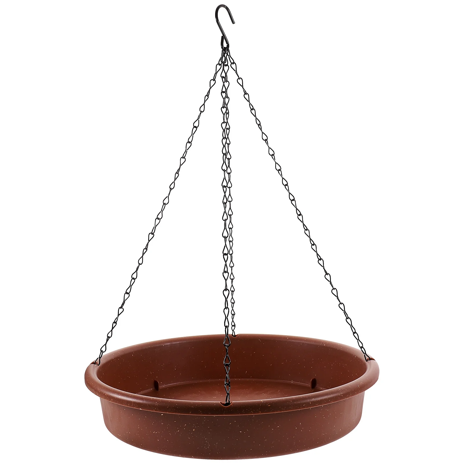 

Outdoor Bird Feeder Hanging Plastic Smooth Finish Non Obstructive View Garden Decorative Feeder for Attracting Wild Birds