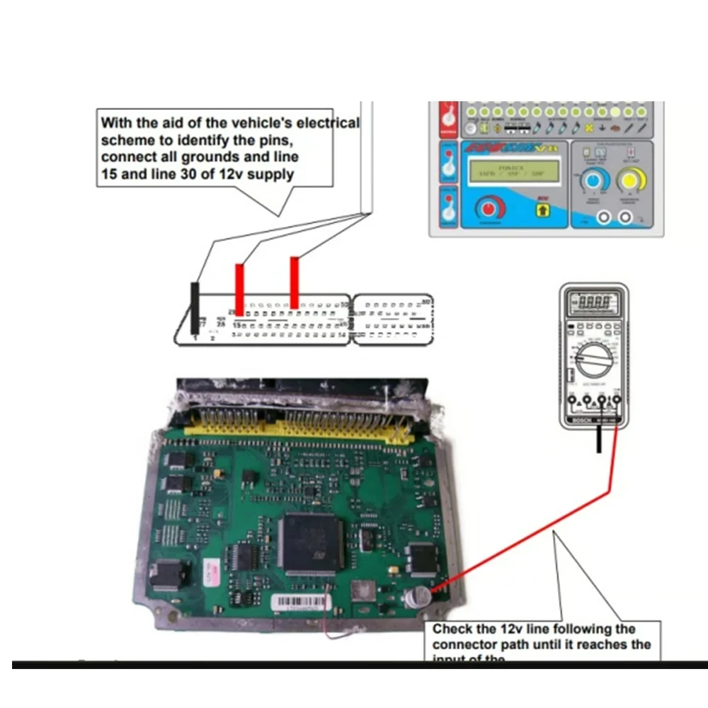 ECU Reparatiecursus Studiegids ECU Onderwijs PDF EPROM TEST Progranmming SMD Digitale centrale simulator Autodiagnostische leermiddelen