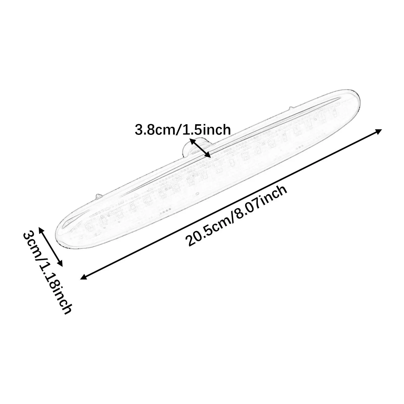 ABS الخلفية عالية المستوى الثالث ضوء الفرامل الجمعية ل بونتياك الانقلاب 2006 2009 سيارة الذيل مصباح سهلة التركيب #6