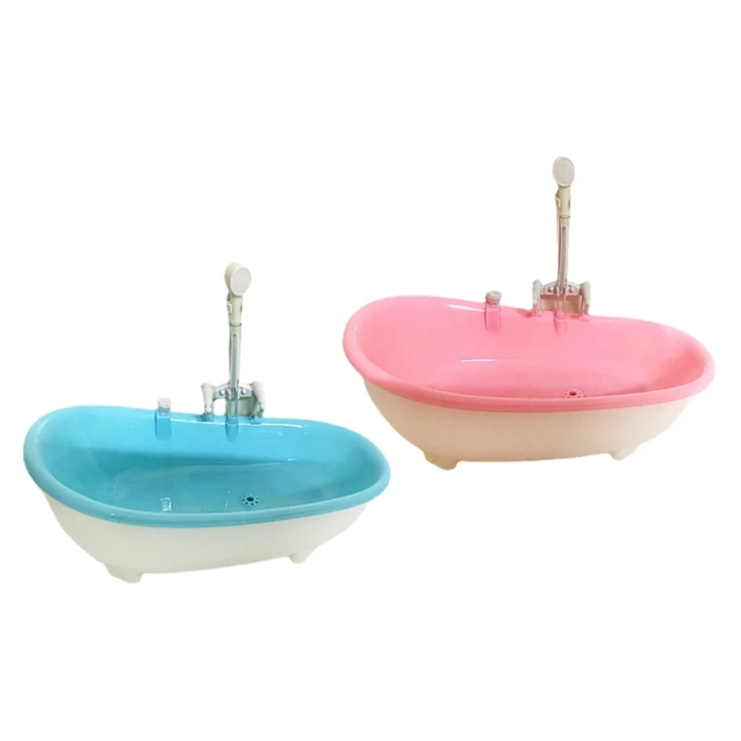 Bird Bathtub with Water Injections Hole Washing Cleaning Plastic Parrot Bath