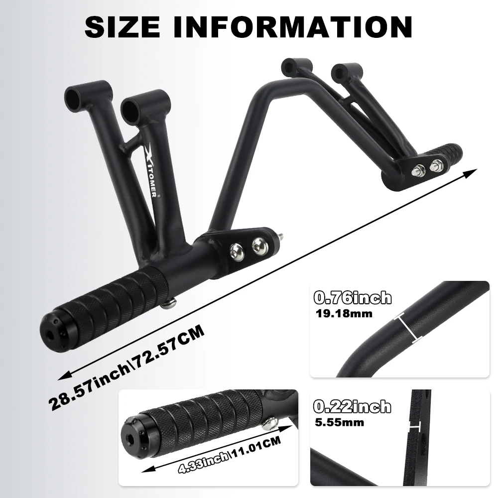 Motorcycle Rear Footrest Subcage Stunt Step Plate Stunt Protection VFR800/ABS VTEC/ABS Interceptor/ABS 2002-2013 For Honda
