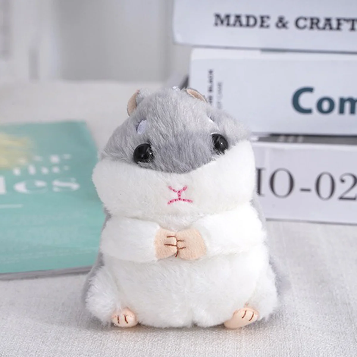 Pluizige Hamster Pop Knuffels Sleutelhanger Hanger Vrouwen Meisje Nepbont Pompom Sleutelhanger Snuisterijen Handtas Rugzak Schooltas Hanger