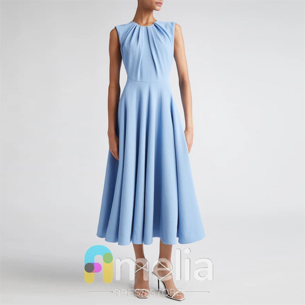 Amelia Elegant Party dresses Woman O Neck A-Line Long Evening Prom Dresses for Special Occasions Formal Gowns For Dubai 2024