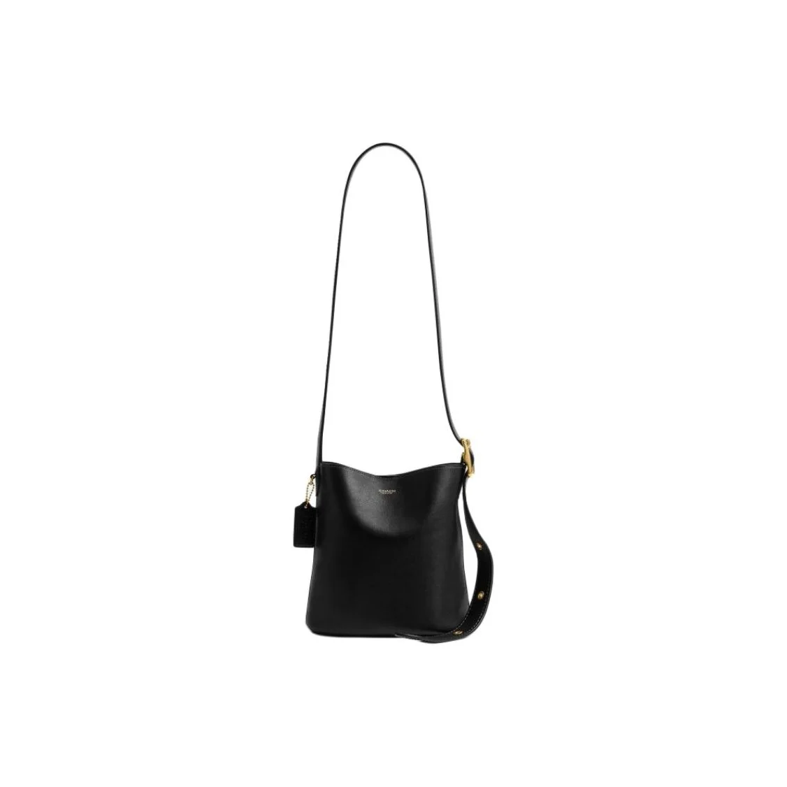 COACH Bleecker Cow Leather Bucket Bag, Shoulder Bag Small Women's Black CCX07-B4BK