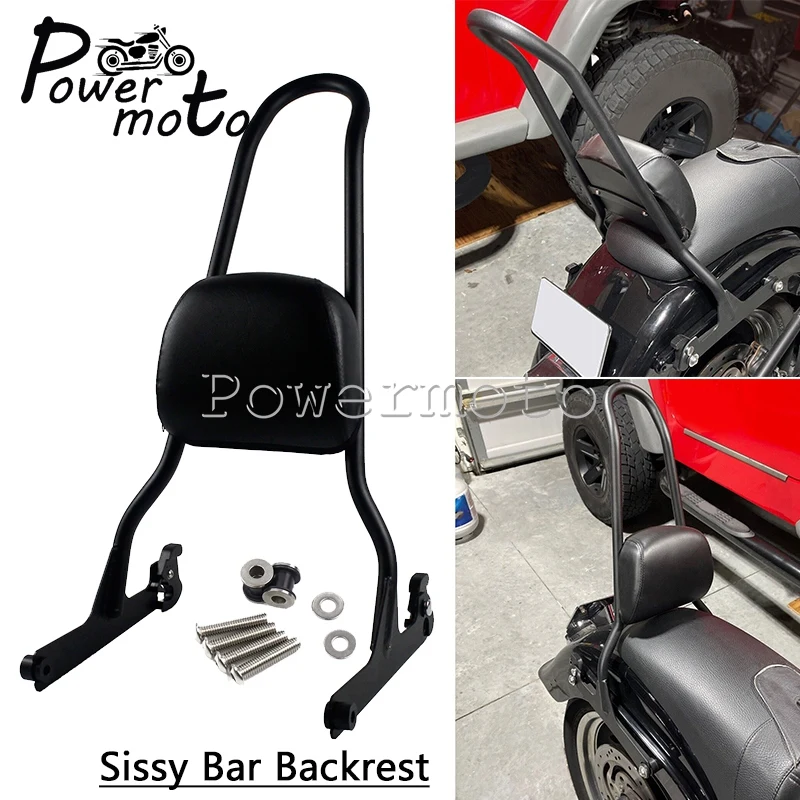 Motorcycle Sissy Bar Backrest For Harley Softail FLSTF FLSTFB FLSTFBS FLSTSB FLSTSE 2007-Up FXST FXSTB FXSTC FXSTS 2006-2015   