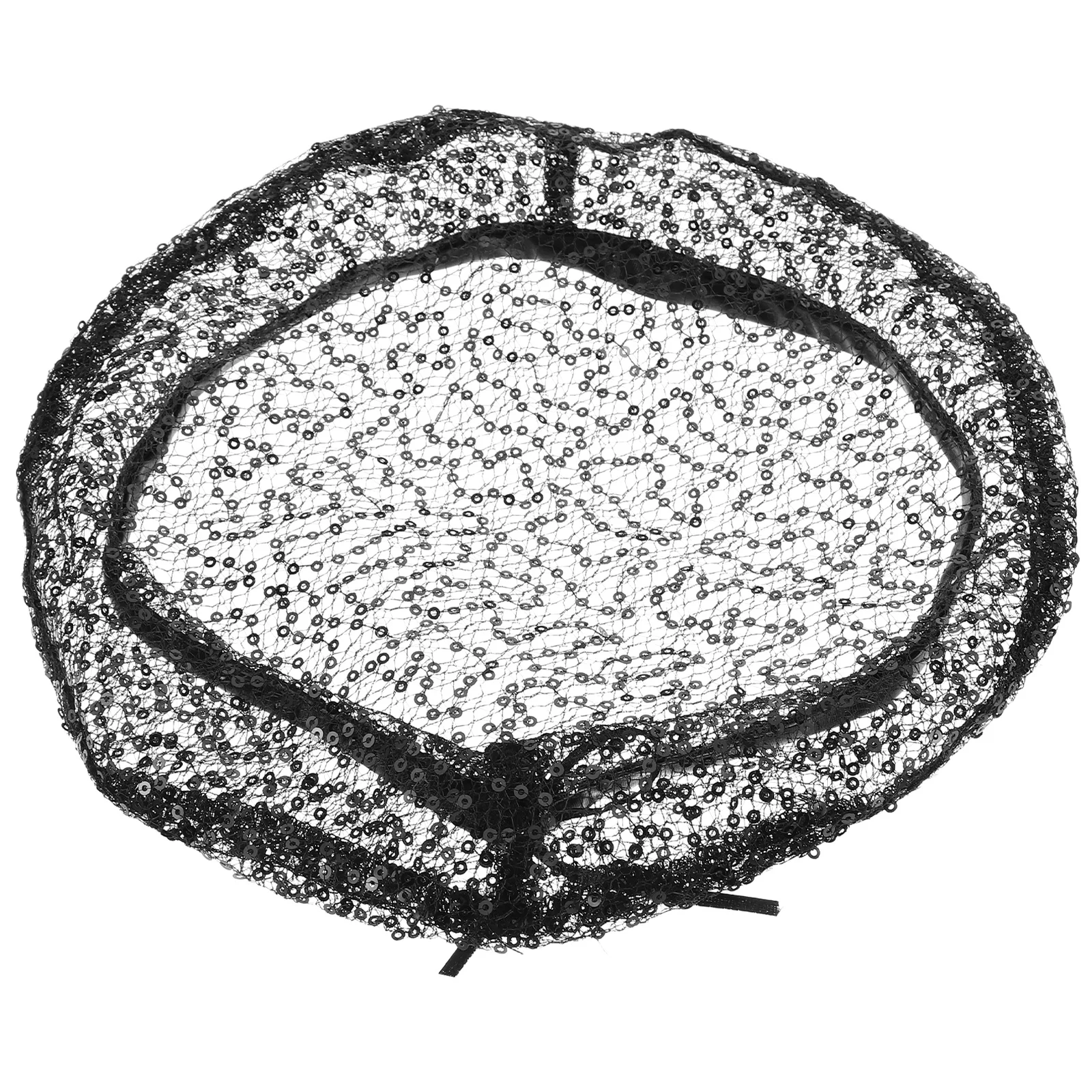 

Black Lace Mesh For Women Crochet Cap Sun Lightweight Breathable Fishing Hiking Beach Hat Tea Party Wedding Headwear