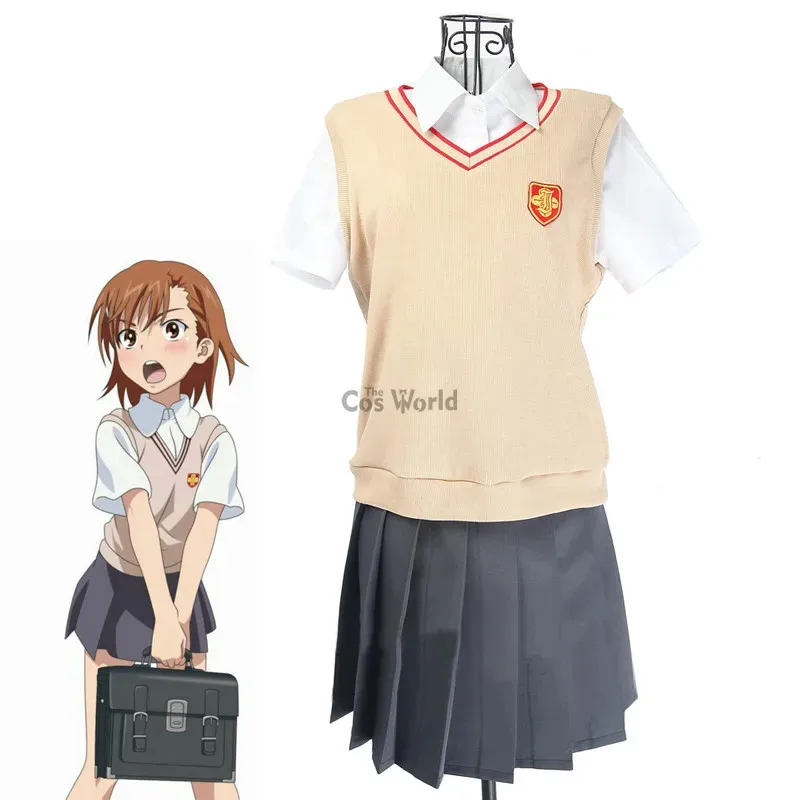 Toaru Kagaku no Railgun Misaka Mikoto Shirai Kuroko uniforme escolar trajes Anime personalizar disfraces Cosplay