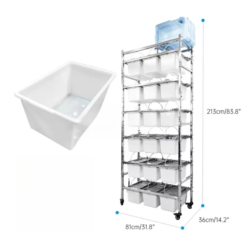 Anti-rust stainless steel multi-layer mouse feeder sterilizable detachable automatic water supply device