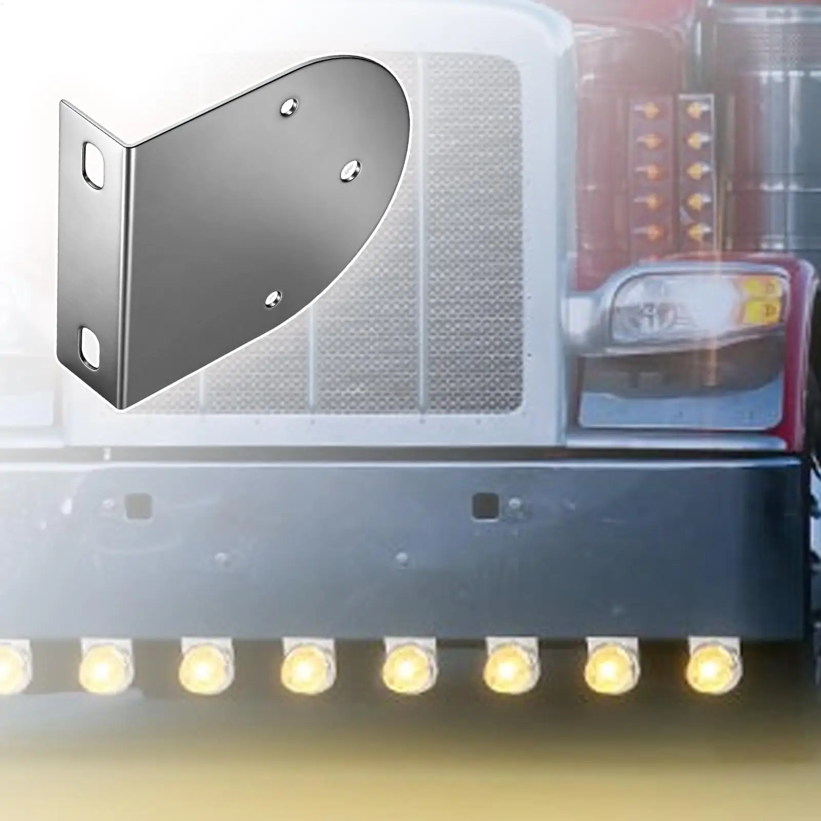 Light Mount Adjustable Stainless Steel L Shape LED Light Base Mounting Brackets For Car Automobile Truck Sedan RV Van Trailer