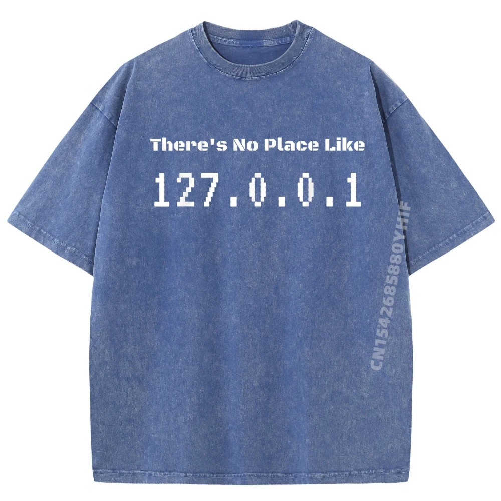 لا يوجد مكان مثل المنزل 127 0 0 1 الكمبيوتر الطالب الذي يذاكر كثيرا الجرافيك تي شيرت رجالي الشارع الشهير غسلها تي شيرت للرجال