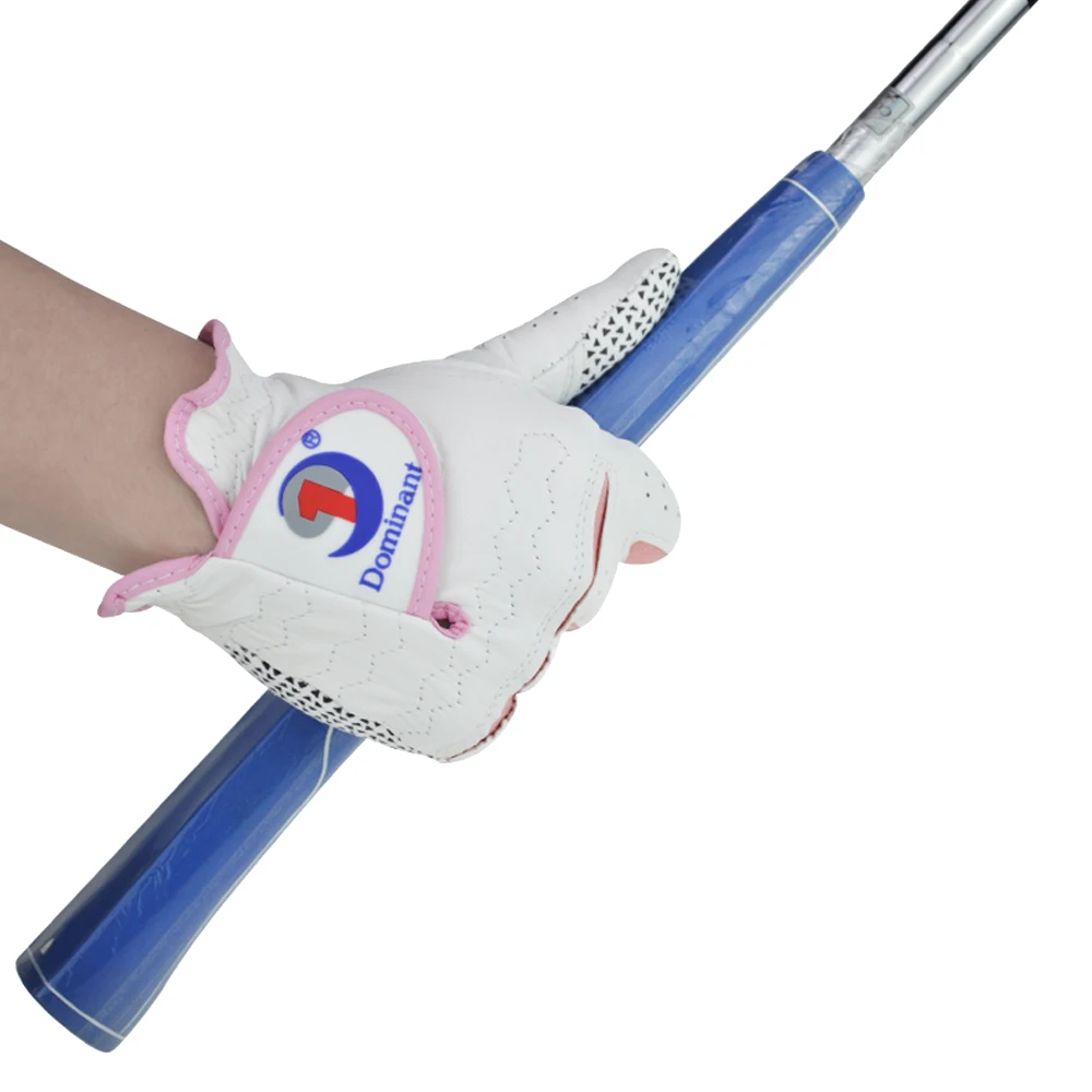 Gants de Golf en peau d'agneau pour femmes, 1 paire, souples, durables, antidérapants, respirants, adaptés à la main gauche et droite