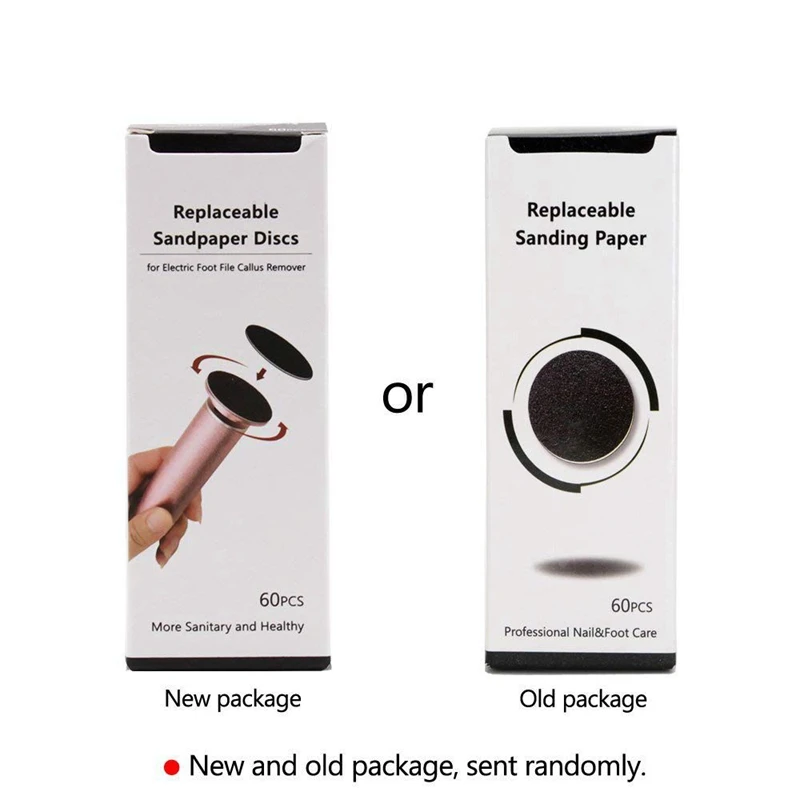 استبدال الصنفرة أقراص الوسادة ل ملف القدم الكهربائية ، الكالس مزيل ، باديكير أداة ، الخشنة العادية ، 100 حصى Wit ، 120 قطعة ، 60 قطعة