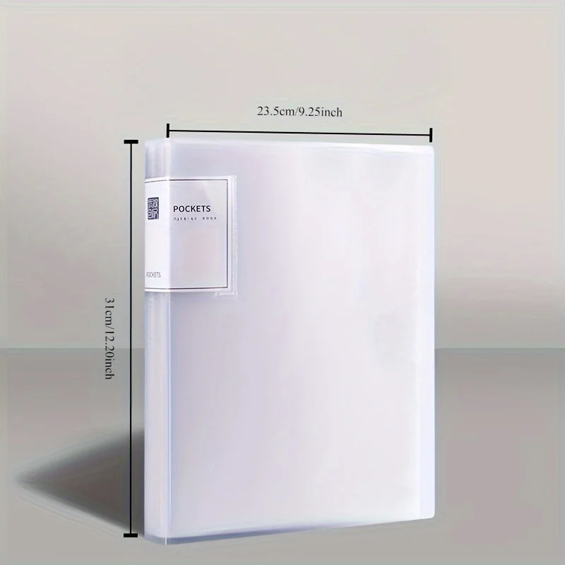 Data Book A4 Transparent Insert Folder Picture Book Storage Folder, Multi-layer Large-capacity Classified Office Folder