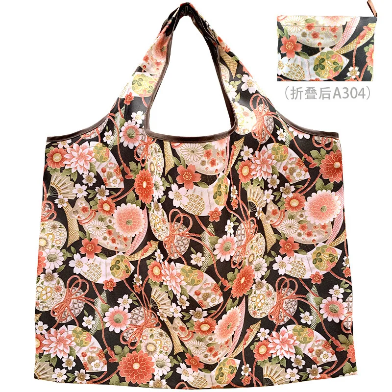 حقيبة مربعة كبيرة كرتونية محمولة صديقة للبيئة حقيبة تسوق قابلة للطي حقيبة تسوق من السوبر ماركت