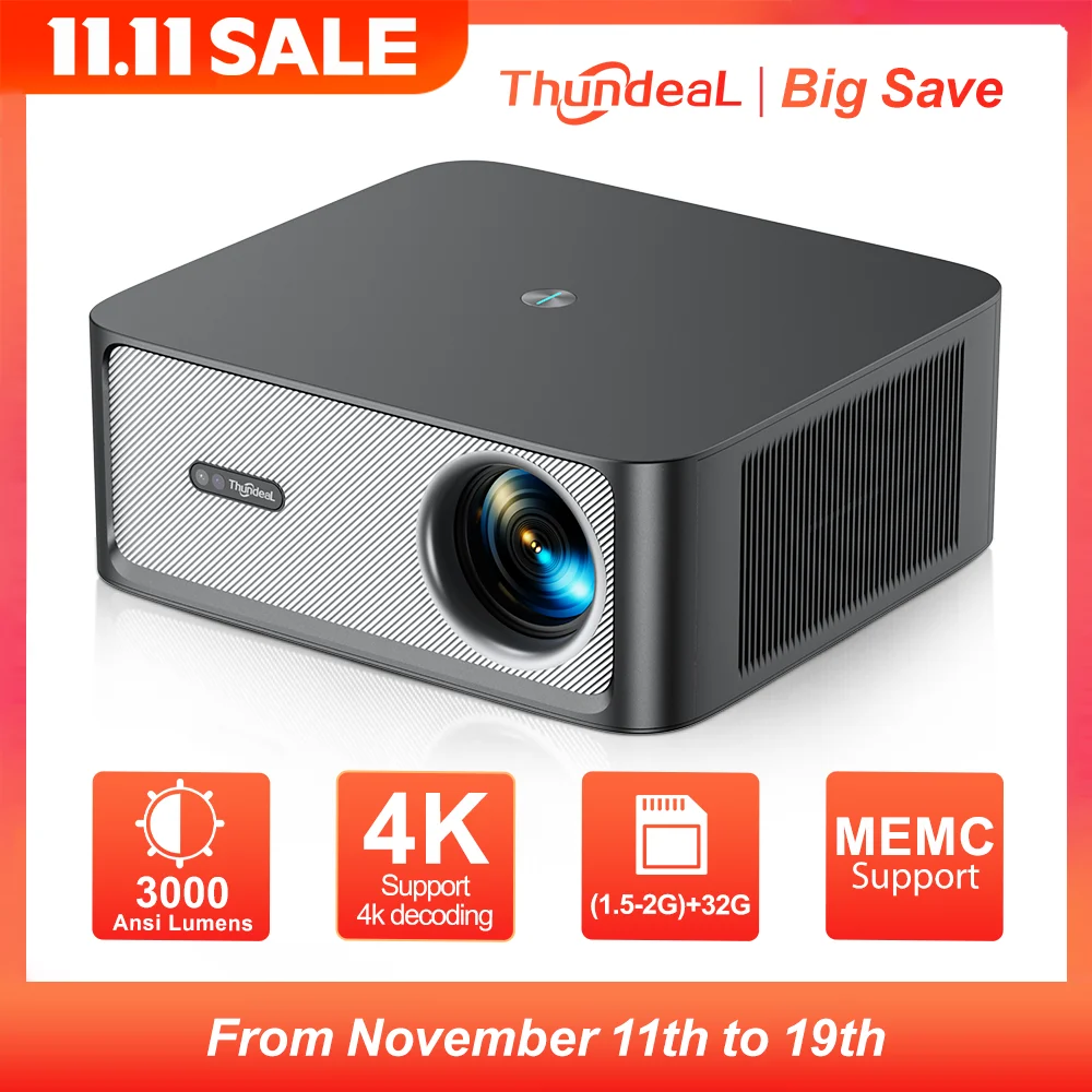 ThundeaL 3000Ansi 4K Full HD проектор
