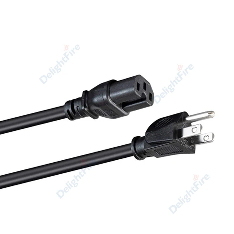 USA Power Supply Cord IEC C15 Plug 1.5/1.8m US Type B Plug Power Extension Cable For Electric Frying Pan UPS PDU Servers