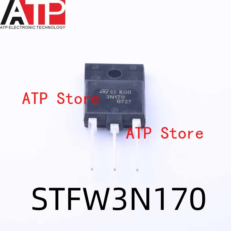 

10 шт./лот, 100% новый оригинальный транзистор STFW3N170 3N170 STFW3 TO-3P MOSFET N-CH 1700V 2.6A ISOWATT
