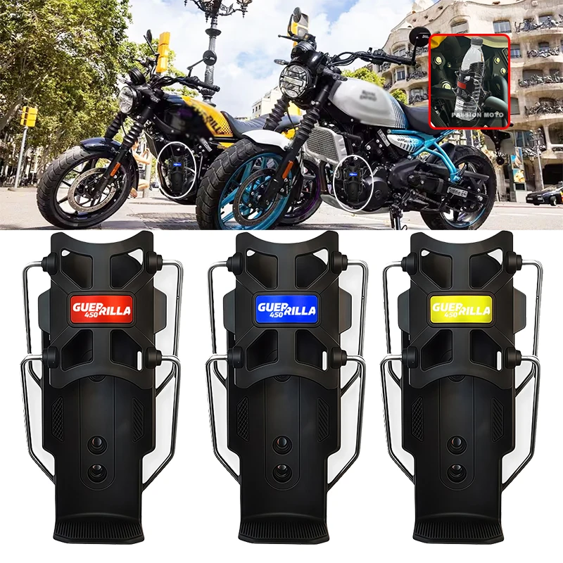 2026 New Adjustable Handlebar Cup Cage Universal Bike Motorcycle Water Bottle Holde FOR Guerrilla 450 Guerrilla450 2024 2025
