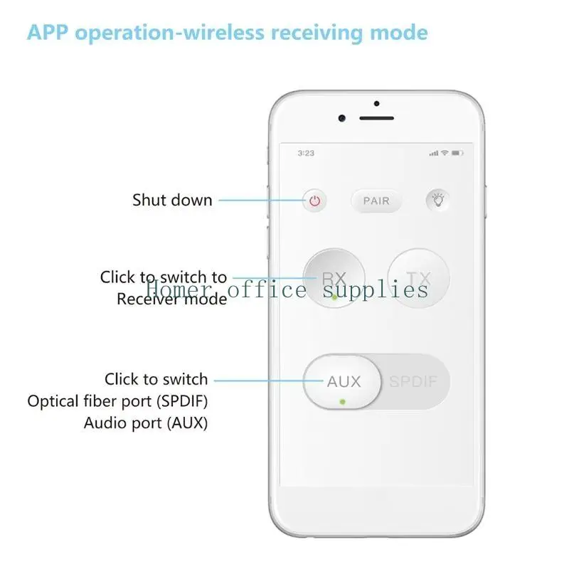 K43B Bluetooth-kompatibler 5.0 Audio-Senderempfänger CSR8675 APTX-Adapter optisch