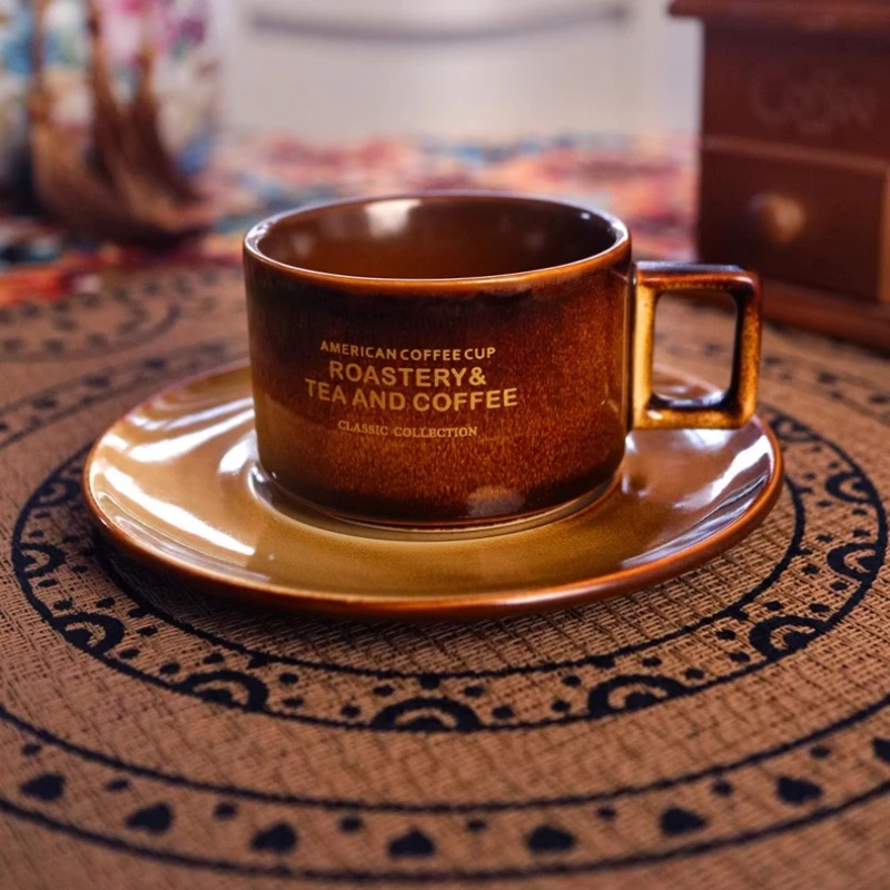 

Beautiful Cups with Saucer Thermal Mug Arabic Tea Cups with Saucers Set of Dishes Persons Bone China Cup Espresso Lamzuko