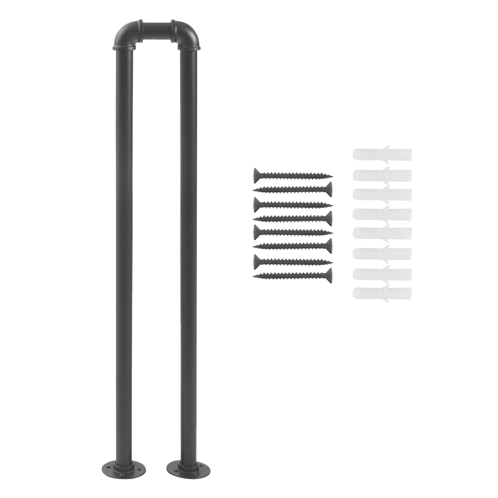 Corrimano per scale modificabile rimovibile a forma di U da pavimento da 85 cm per interni ed esterni