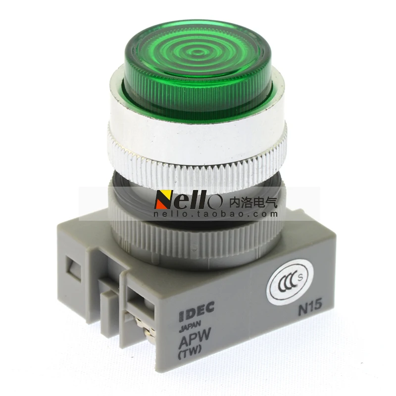 

[SA] Izumi IDEC TW Series 22 мм круглая плоская головка APW122 APW122DG R G BK Y W светодиодный индикатор переменного тока/DC24V--10 шт./лот