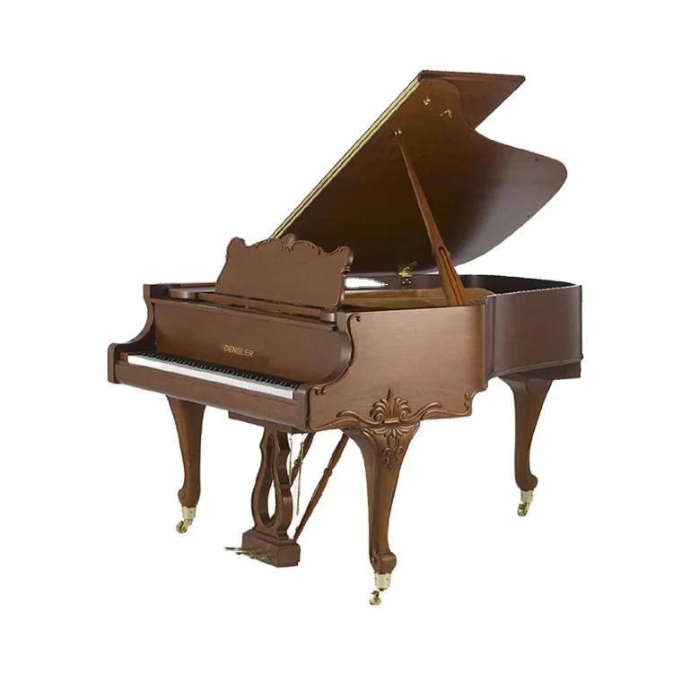 GP-160 Grand Piano 88-key Vintage Brown Carved Piano Spruce Soundboard 19-layer Hardwood Hot-pressed Pinblock