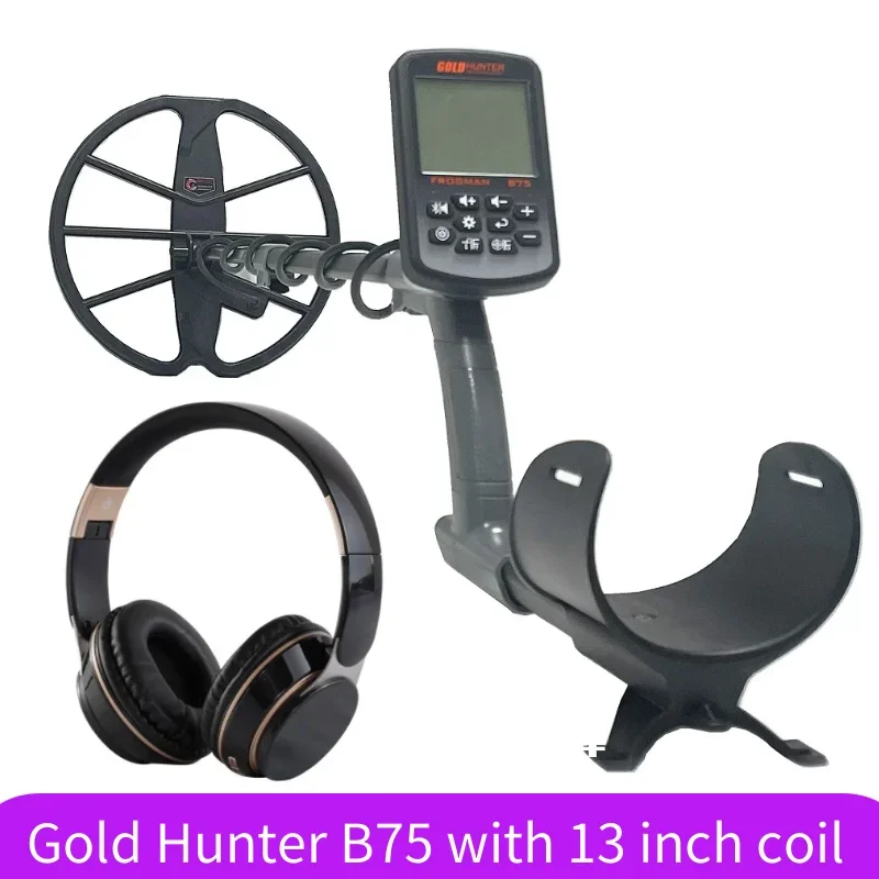 Gold Hunter B75 Gold Metal Detector Dual System Metal Detector Gold Finder Treasure Hunter Metal Detector With Headphones