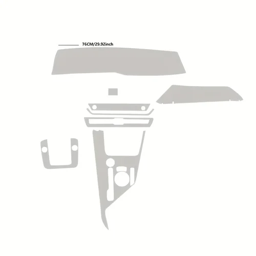 Imagen 2 del producto Para KIA Niro SG2 2022 2023 película de protección Interior de TPU juego completo resistente a los arañazos accesorios interiores de pantalla de consola central