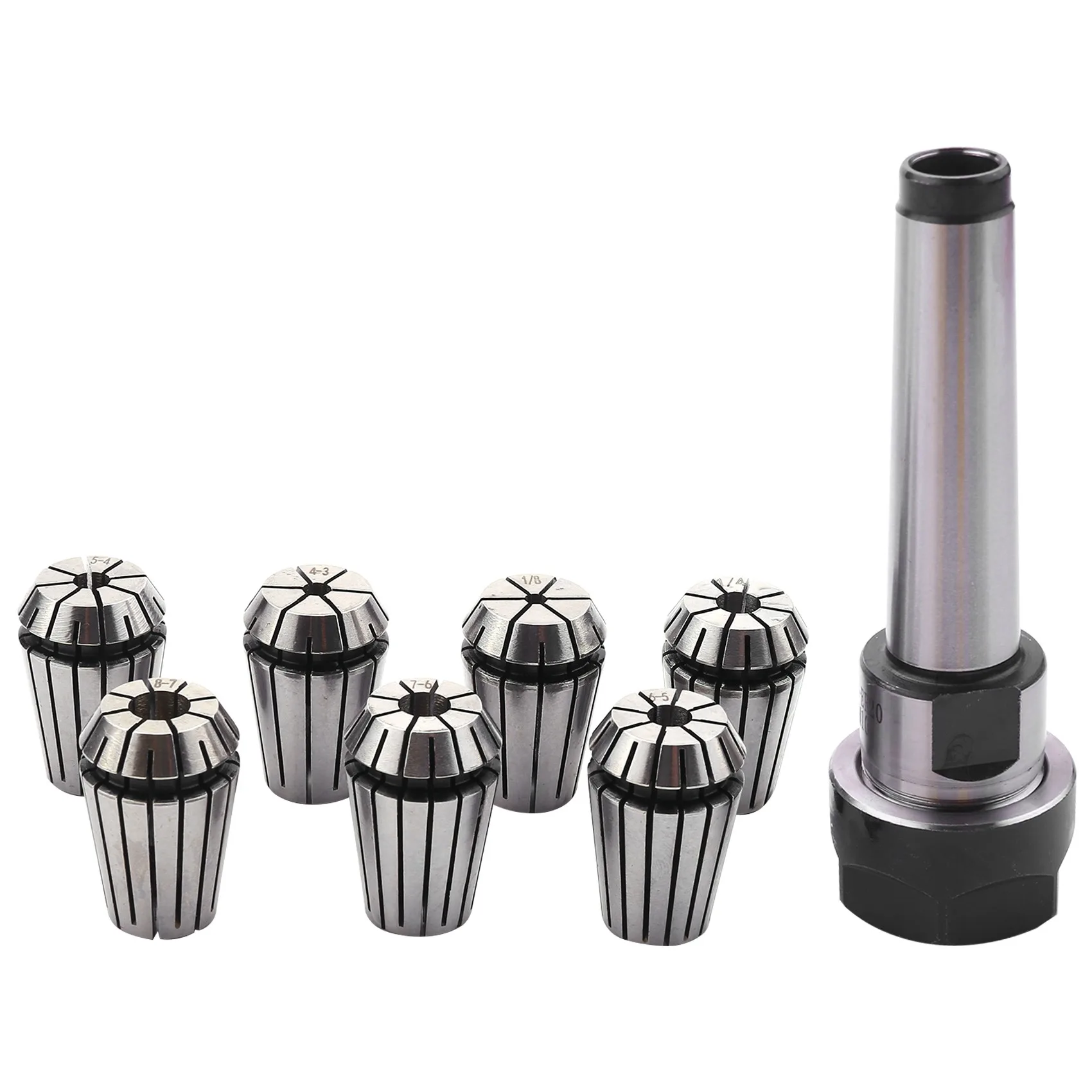 

1set MT2 ER20 M10 MTB2 Collet Chuck Morse#2 Taper ToolHolder+7pcs spring collet CNC Milling Extension Rod