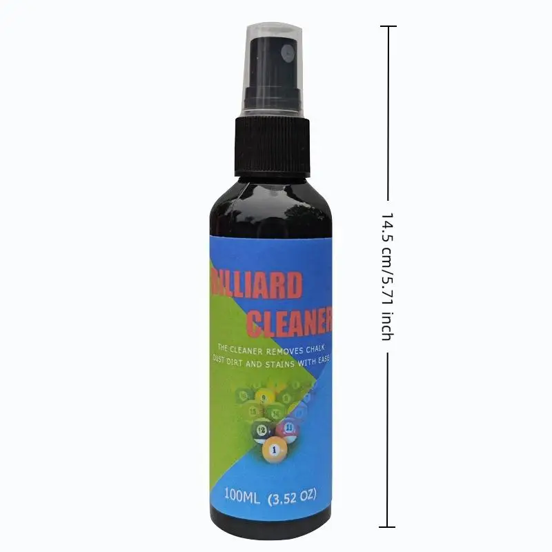 Pool Ball Cleaner Spray 100ml - Billiard Ball Polish Maintenance Cleaning Agent