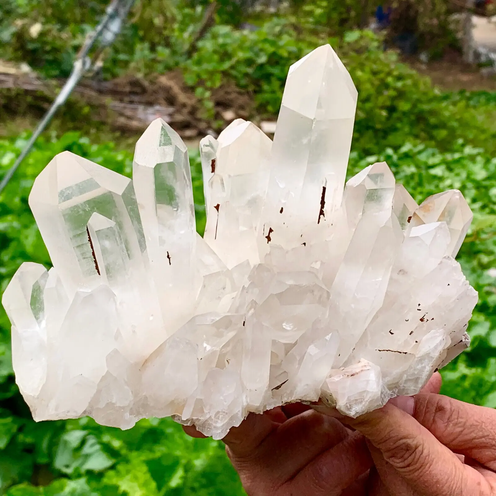 Natural White Crystal Clusters, Quartz, Mineral Specimens, Spiritual Healing, Home Degaussing, Decorative Energy Gem