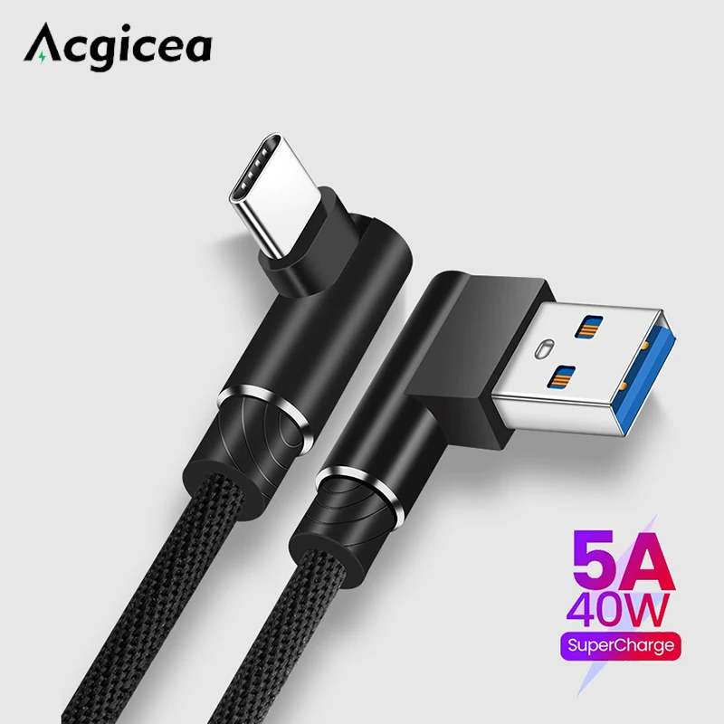 Maerknon 5A USB Type C Cable Fast Charge Wire For xiaomi13 Huawei Samsung iPhone 15 40W USB C Charger Cable TypeC Data Cord Line