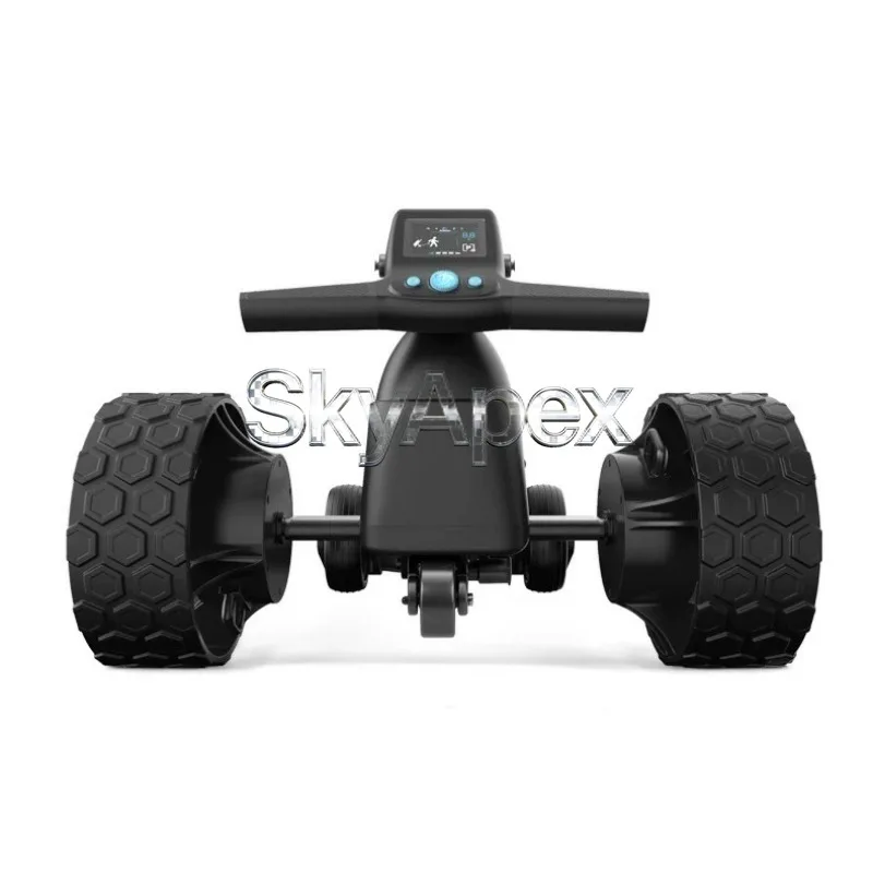 Follow Golf Trolley With Obstacle Avoidance Display Screen Remote Control Foldable Hand Push Sturdy Durable Golf Course Cart