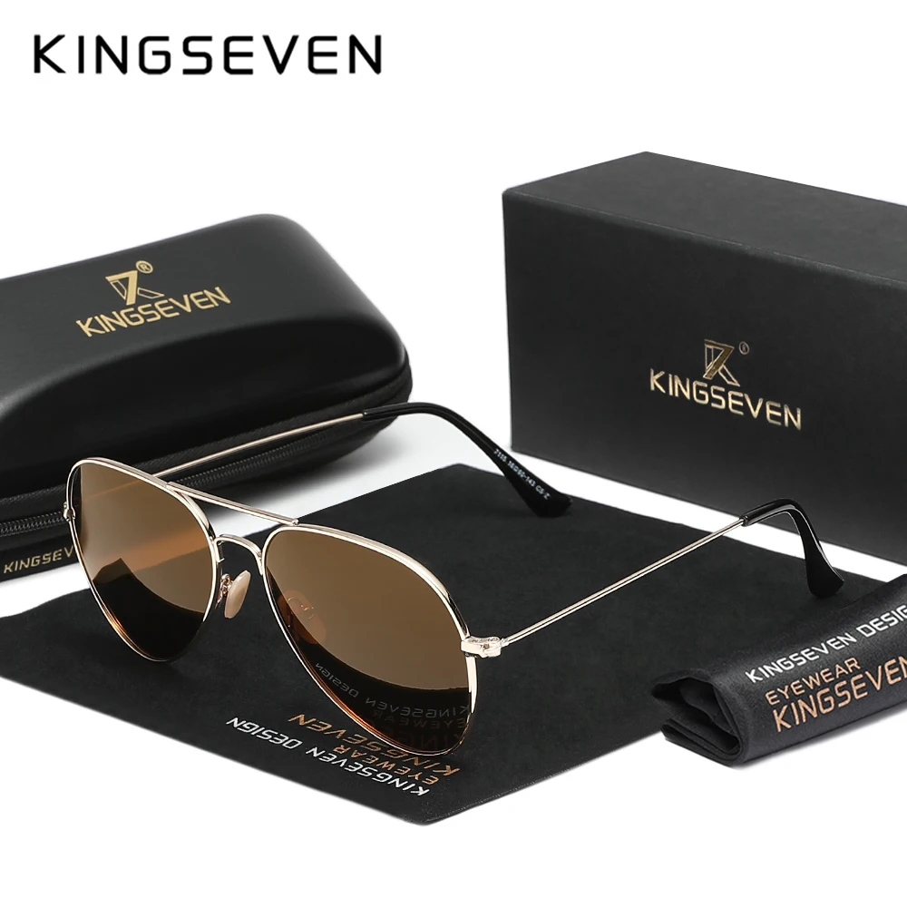 KINGSEVEN Classical Popular Luxury Unisex Polarized Men's Sunglasses Trendy Outdoor Driving Eyewear for Women