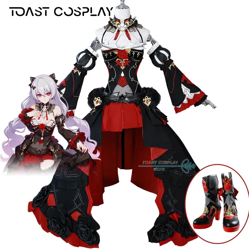 

Theresa Apocalypse Cosplay Costume Honkai Impact 3rd Theresa Apocalypse Cosplay Uniforms Halloween Party Role Play Suits