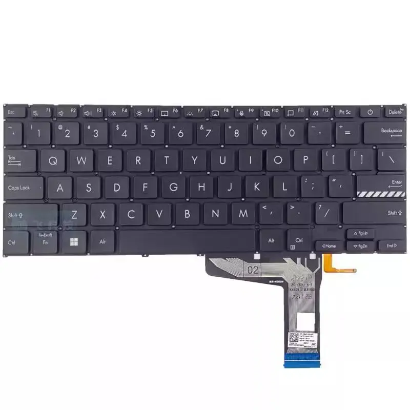 Imagem -03 - Teclado Prateado para Asus Adol14z X1403va M1402 D1402 F1402 M1403 us Retroiluminado