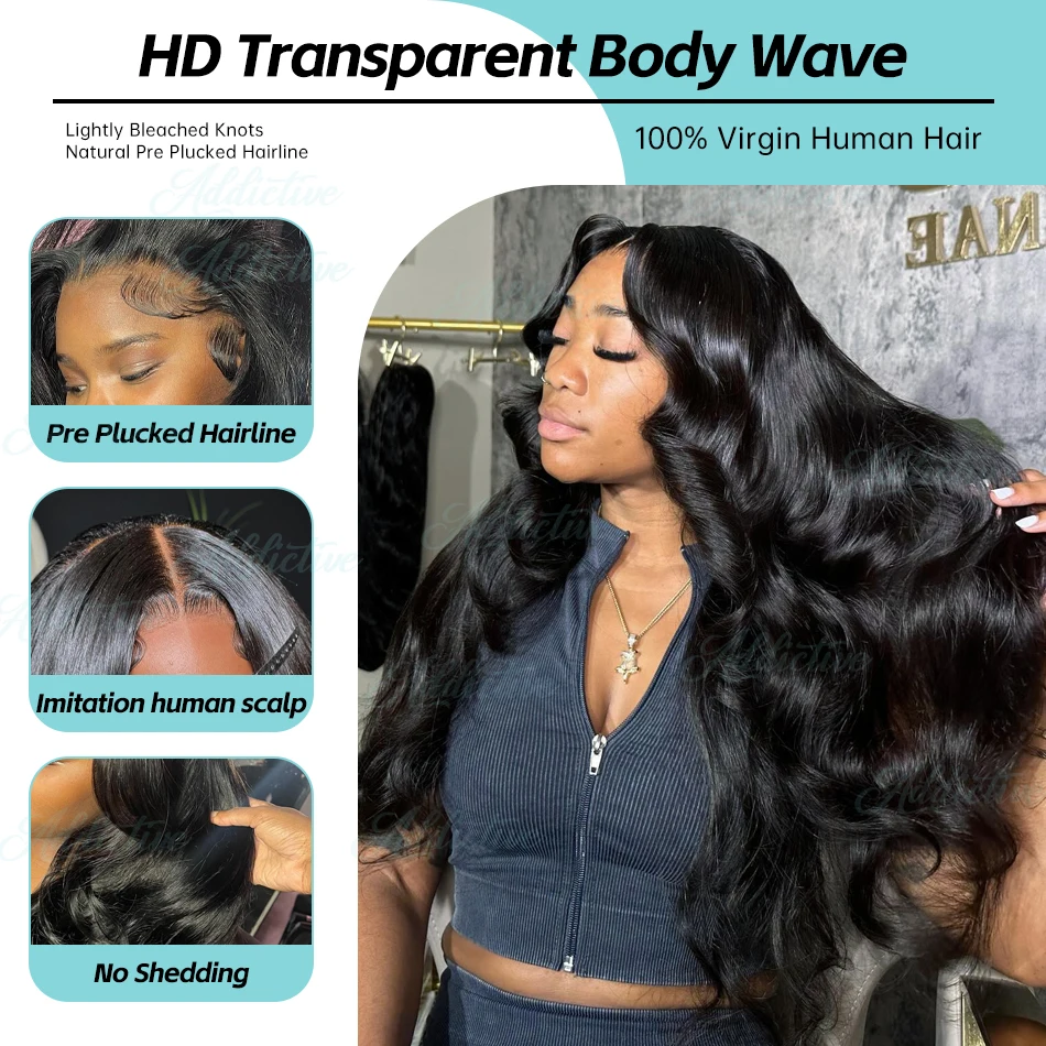 30 40 Inch Body Wave 13x6 HD Transparent Lace Front Human Hair Wigs Brazilian Remy Water Wave 13x4 Lace Frontal Wig For Women