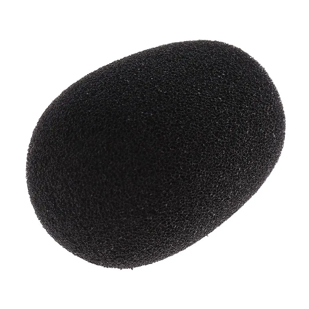 Condenser Microphone Cover Universal Black Sponge Shield Windproof Foam Sleeve for Conference Recording