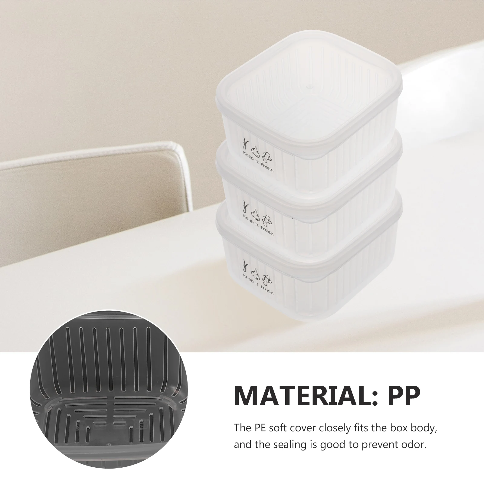 

Storage Box Bins with Lids Container Keep Plastic Refrigerator Organizers