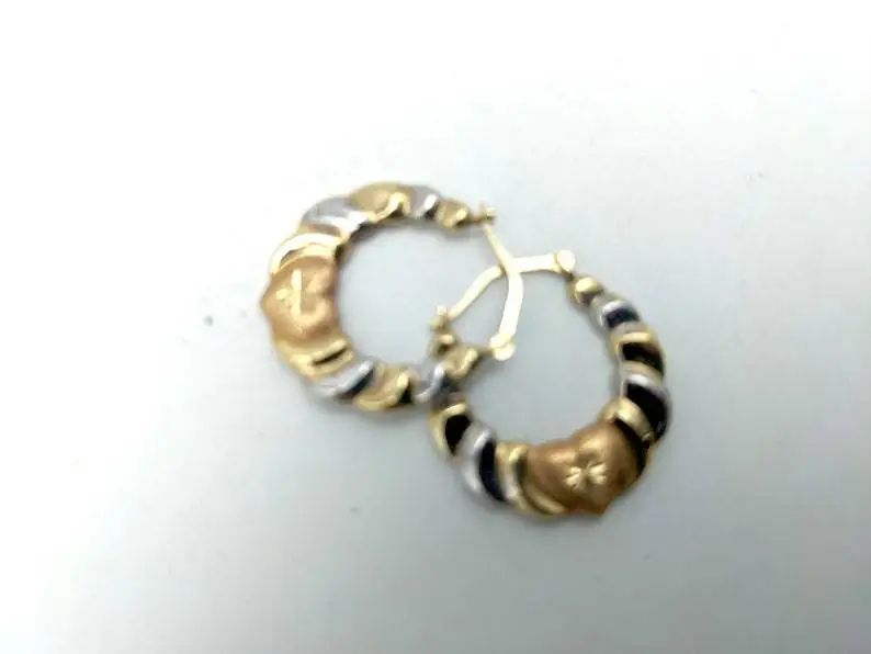 Faionable مزدوجة اللون على شكل قلب هندسية كبيرة الأقراط وصول جديد من سبائك HeCheng جزءا لا يتجزأ من المجوهرات جوهرة اصطناعية