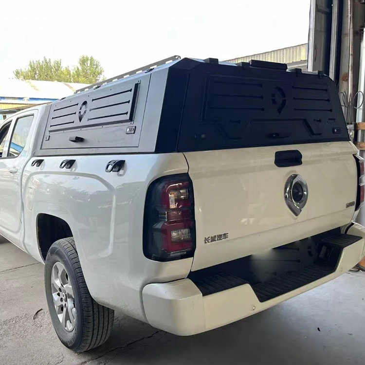 

Assembled Pickup Truck Canopy Rear Hard Topper Aluminum Alloy Sliding Glass Canopy Split Truck Cover Canopy for Great Wall King