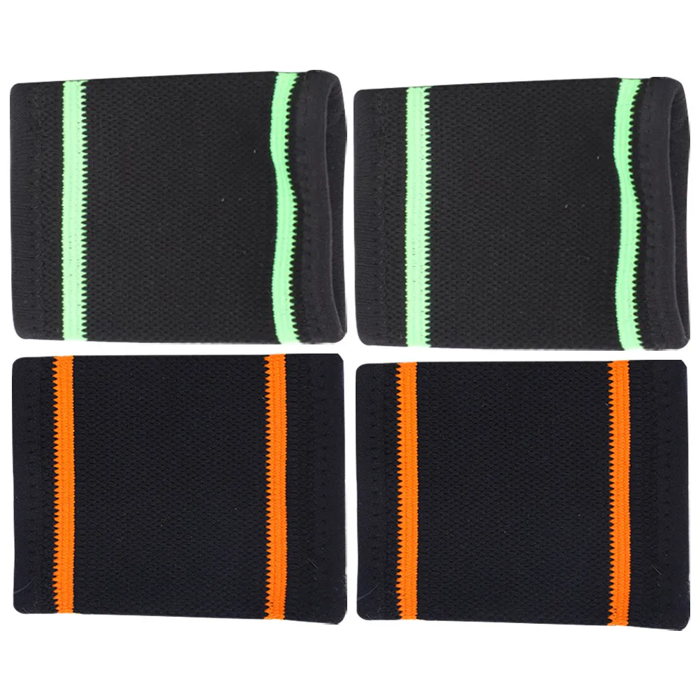 4Pcs Sports Wrist Brace Breathable Elastic Wristbands Soft Protective Wrist Support for Basketball Football Weightlifting
