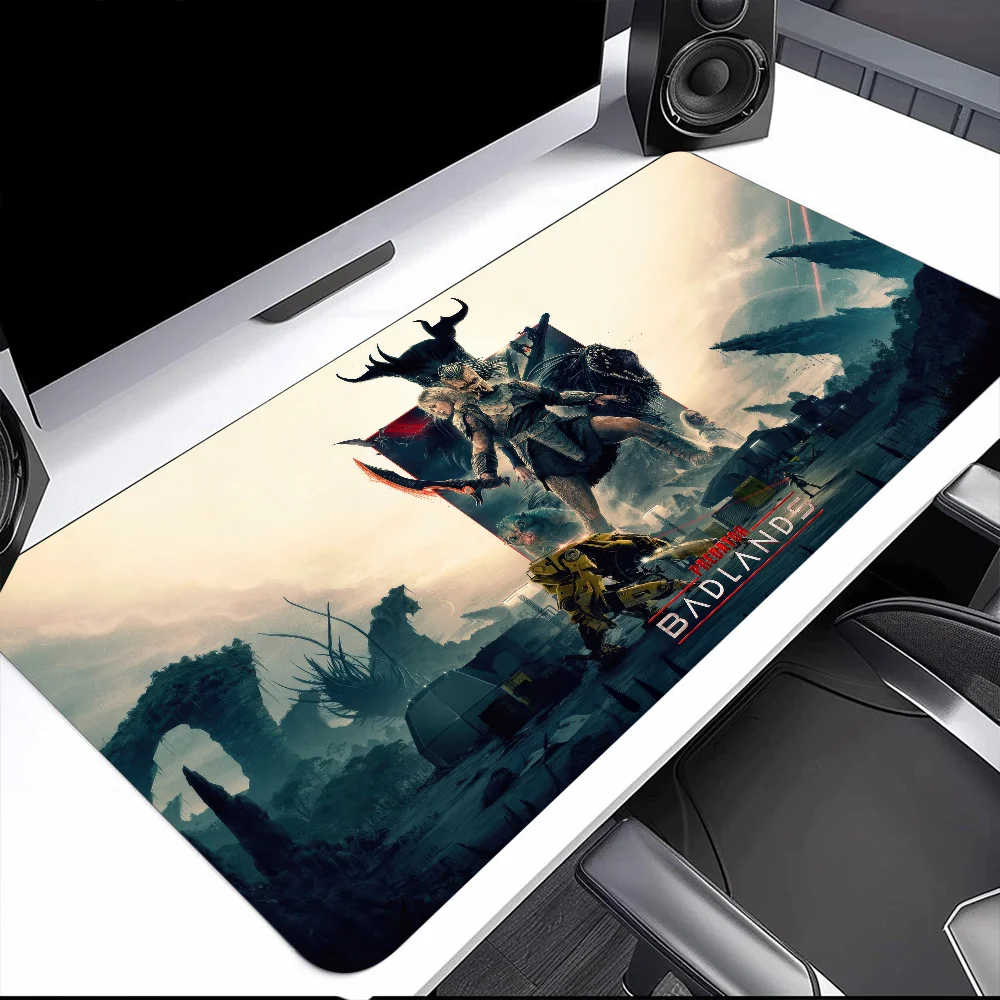 فيلم P-Predator Badlands مع لوحة ماوس كبيرة مكتب حصيرة لوحة المفاتيح مريح مكتب المطاط الكمبيوتر عدم الانزلاق مكافحة فراي المنزل مخصص #4