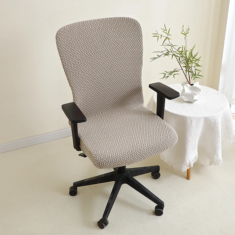 1 قطعة T الجاكار مكتب كرسي يغطي مرونة كرسي الكمبيوتر الغلاف رفع الدورية كرسي الألعاب حالة Funda سيلا Escritorio #4