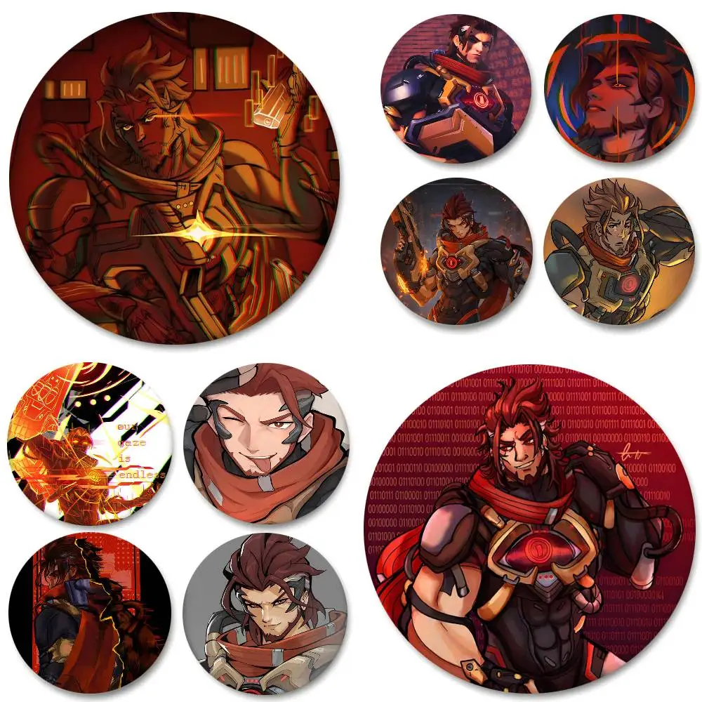 Game Emre Overwatch Round Badge Creative Brooch Clothing Backpack Accessories Lapel Pin
