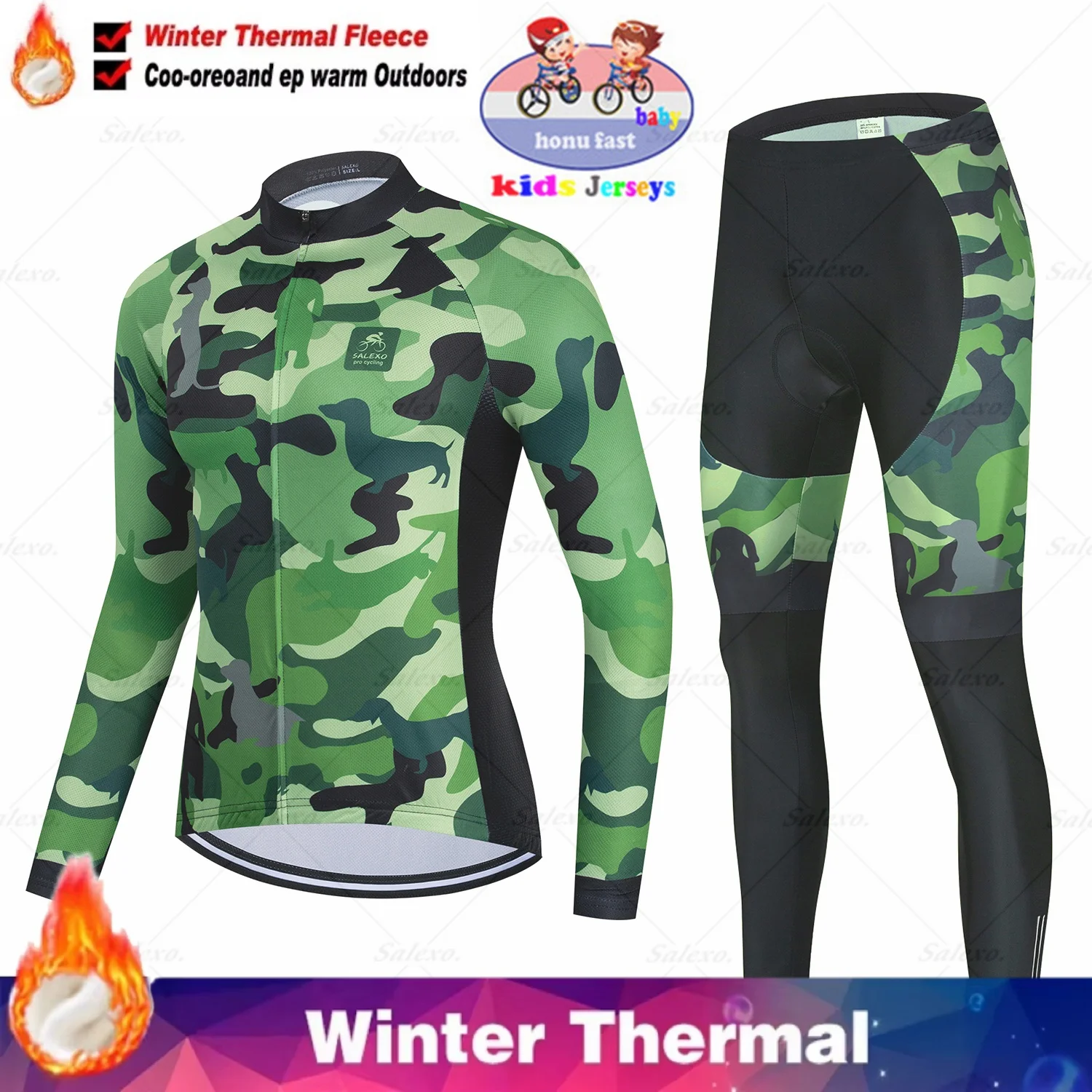 Hiver enfants cyclisme maillot - Winter Clothing Kids Sale avis et prix