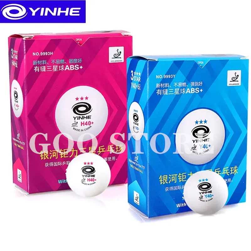 YINHE 3-Star Y40+ H40+ Table Tennis Balls (3 Star, New Material 3-Star Seamed ABS Balls) Plastic Poly Ping Pong Balls